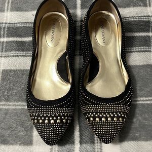Lane Bryant Black Studded Women's Flats